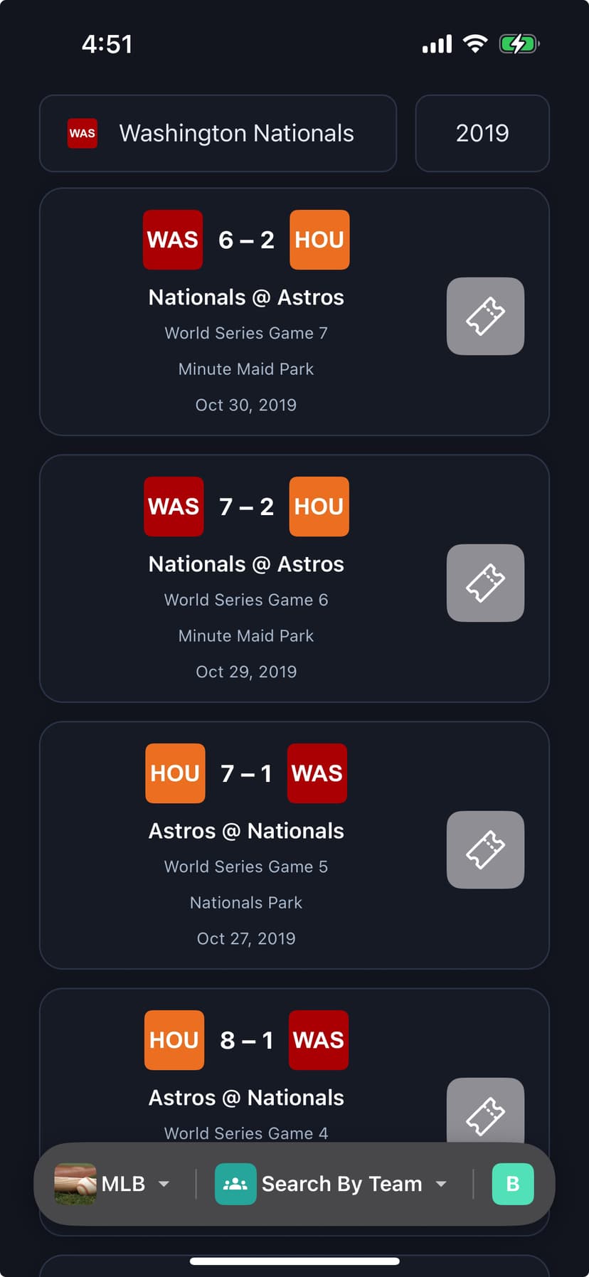 MLB By Team